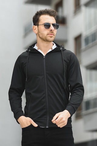 Oksit Yveh Micro İnterlok Kapüşonlu Fermuarlı Hırka Sweatshirt