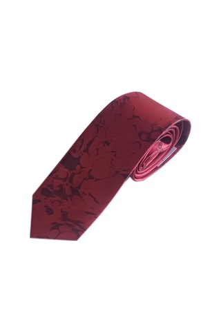 Elifebru Exclusive Handicrafts Ebru Sanatı Saten Kumaş Kravat Kırmızı Siyah Sakr 139 Kırmızı Siyah 001