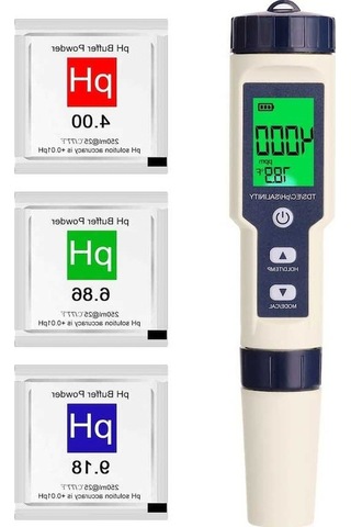 Pazly Test Test Test Su Profesyonel Ph/ec/tds/tuzluluk/termometre Parametreli Ölçer Kalitesi İn Dijital Çok Cihazı Cihazı 1 Cf