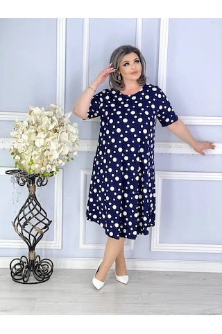 Adenashop Günlük Büyük Kıyafet A-kesim Elbise 445402452