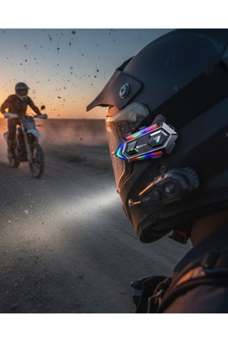 Hmngoxx Çift Gürültü Azaltmalı Motosiklet Kask Telsiz Kulaklık Tkndhmngoxx