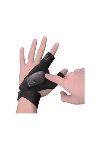 Reedark Led Işıklı Yarım Parmak Eldiven, Akıcı Kumaş, 3 Parmak Fenerli, Balık Tutma, Tamir Ve户外活动 İçin