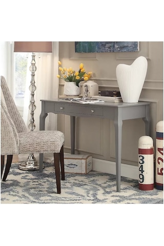 Wooding 120 Cm Masif Gri Lake Bonamy Çalışma Masası Gri