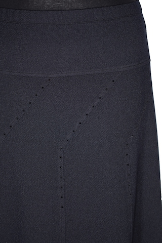 Hesna Kadın Seher Kışlık Büyük Beden Taşlı Astarsız Latikli Lacivert Etek Lacivert