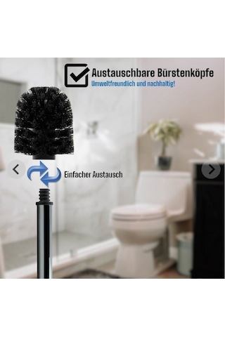 Paslanmaz Metal Wc Klozet Tuvalet Fırçası 33x8x7 1 Adet