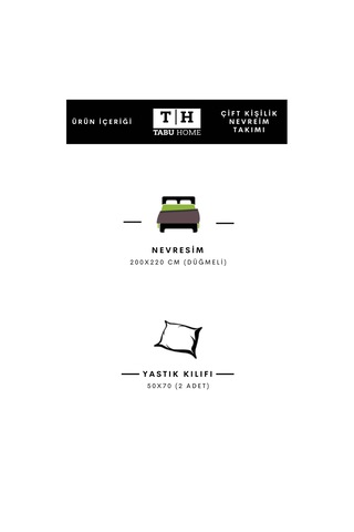 Tabu Home İpliği Boyalı Bej Çift Kişilik Nevresim Seti