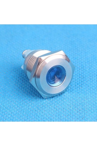 Trendooze Homyl 16mm 12v Su Geçirmez Sinyal Güç Kaynağı Led Metal Elektriksel Bağlantıları Kolay