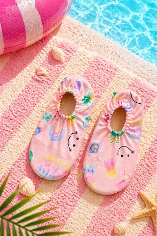 Zuzunga Summer Pembe Renk Kaymaz Taban Bebek - Çocuk Deniz Ayakkabısı