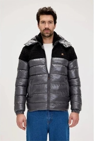Bad Bear Albert Puffer Coat Gri Siyah