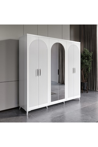 Oslo 6 Kapaklı Komple Mdf Yatak Odası Takımı