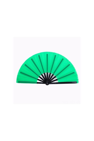 Yaozixa Beyaz Plastik Çift Taraflı Fantezi Dans Gösteri Fani - Kolay Kullanıma Uygun, Katlanabilir, Dayanıklı, Spor Ve Gösteri İçin Beyaz