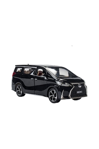 Jzcat Simülasyon 1:24 Lexus Lm300h İş Aracı Model Simülasyon Alaşım Araba Modeli Süsleme - Siyah