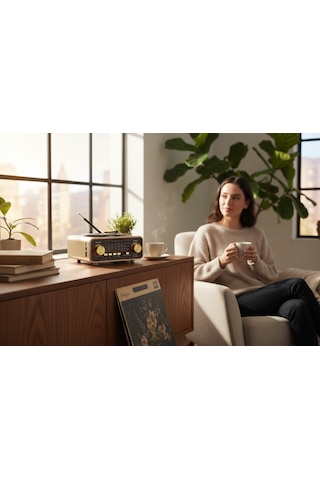 Rt-604 Nostaljik Trend Radyo,plakçalar Görünüm Bluetooth Nostalji Radyo