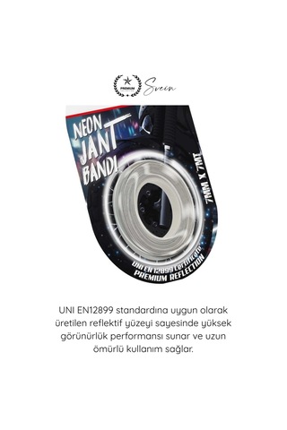 Neonbant Beyaz Neon Jant Bandı Reflektif Şerit 7mm 7 Metre Motosiklet Otomobil Bisiklet Jant Çember