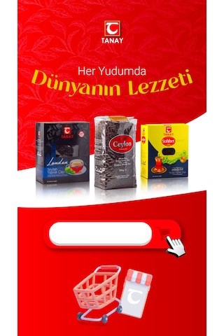 Tanay Sohbet Bergamotlu İthal Seylan Yaprak Çayı 3 x 400 G