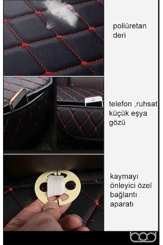 Bod Dali Serisi Koltuk Koruma Minder Kılıfı 3 Adet Füme