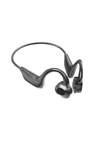 Folinda Siyah Kemiğeiletimli Bluetooth Kulaklık - Kablosuz Kulaküstü Tasarım, 8 Saat Çalma Süresi, 10m Alım Mesafesi