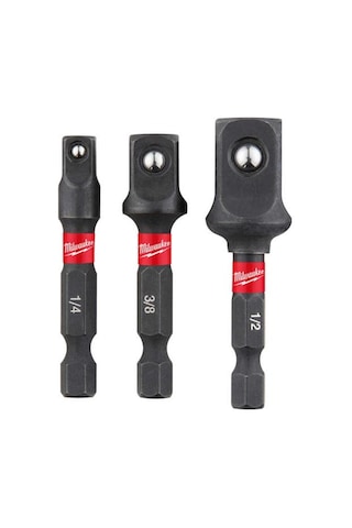 Milwaukee Hex Lokma Adaptor Seti 3 Prç 1/4-3/8-1/2