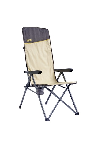 Uquip Justy Xl 3 Pozisyonlu Konforlu Katlanır Kamp Sandalyesi Boulder 244045 Krem