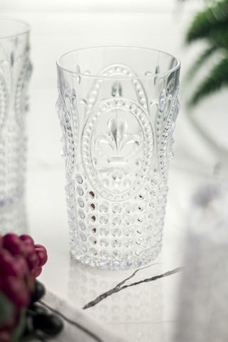 Storeşahin Akrilik Şeffaf 6'lı Uzun Bardak & Su Meşrubat Bardağı 750 Ml Büyük Boy & Cam Değildir Shn0720