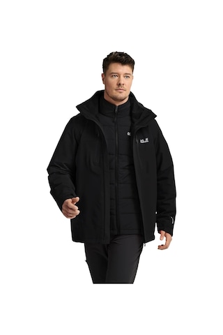 Jack Wolfskın Jack Wolfskin Jasper Pro 3in1 Erkek Outdoor Ceketi 6000 Siyah