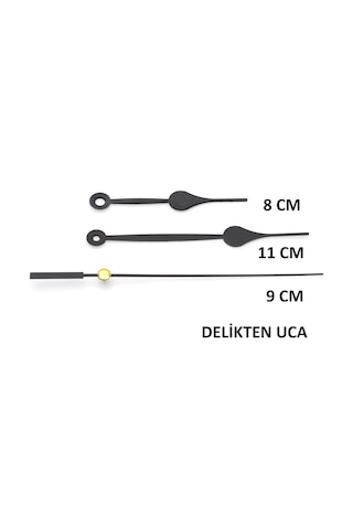 1 Adet Duvar Saati Mekanizması , Askısız , Şaft Uzunluğu 28 Mm , (549214066)