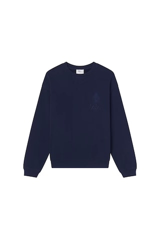 Frame Ritz Unisex Tonal Logo Crewneck - Koyu Mavi