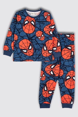 Zuzunga Kahramanlar Birliği Avengers Desenli Erkek Çocuk Pijama Takımı Lacivert