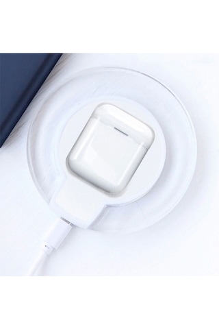 Apple AirPods Uyumlu Kılıf Şeffaf Sert Kristal Zore Airbag 14 Kılıf Renksiz