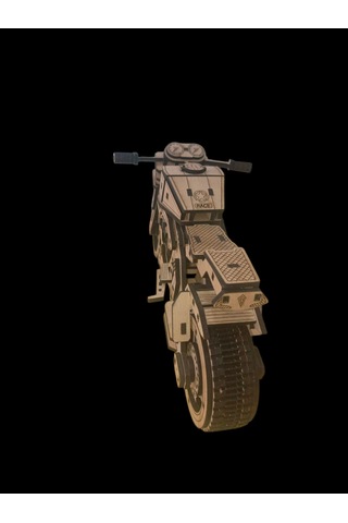 Ahşap Motosiklet Maketi Dekoratif El Yapımı 33 15 Cm