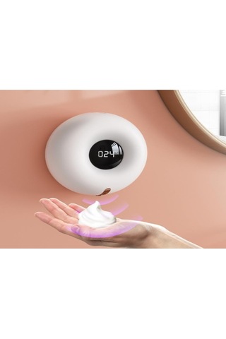 Reedark Duvar Takılı Usb Şarjlı Akıllı Kuru Köpük Sabun Dağıtıcı, Banyo Otomatik Algılama Eller Temizleyici Makinesi Beyaz