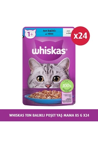 Whiskas Ton Balıklı Yaş Kedi Maması 85 Gr 24x