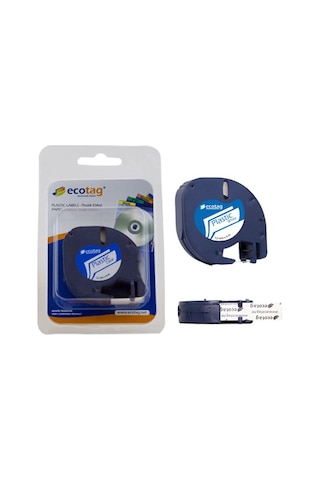 Dymo Letratag Muadil Plastik Şerit 12 MM X 4 M Gri S0721730