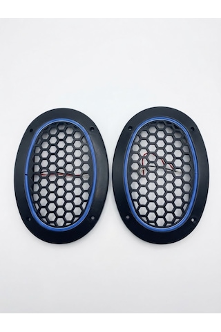 Oval Mavi Ledli Hoparlör Kapağı
