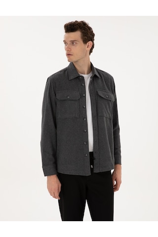 Pierre Cardin Erkek Antrasit Gömlek Desenli 50316739-vr006 Antrasit