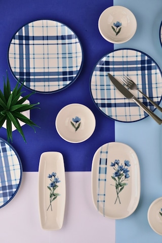 Tabak Evi Porselen Silvia Kahvaltı Ve İkram Takımı 6 Kişilik 14 Parça Tvl14kahprs1213 Çok Renkli