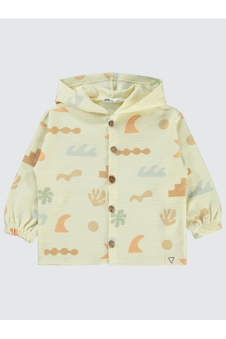 Civil Boys Erkek Çocuk Kapüşonlu Gömlek 2-5 Yaş Bej Bej