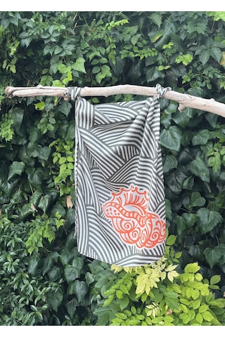 Bandana- Eşarp - Haki Deniz Kabuğu 21