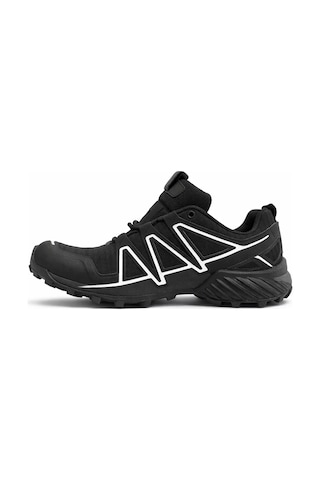 Erkek Outdoor Spor Ayakkabı Trail Running Trekking Kaymaz Tab... Siyah - Beyaz