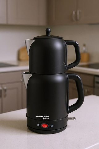 Awox Fresco 2'si 1 Arada Paslanmaz Çelik 1.7 L Çay Makinesi Su Isıtıcı
