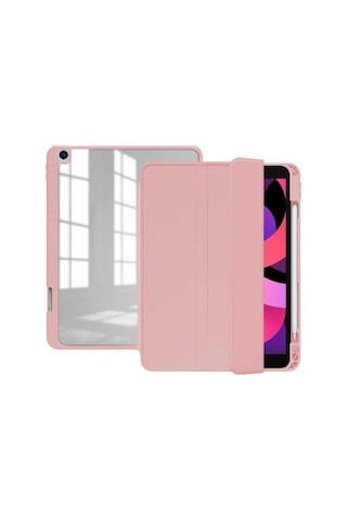 Apple Uyumlu iPad 8. Nesil 10.2 Kılıf Kalem Bölmeli Şeffaf Case A2270 A2