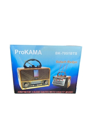 18 Cm 3 Bant Nostajik Usb Bluetooth Radyo 0513