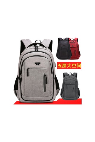 Wezone Erkek Usb Şarjlı Büyük Kapasiteli Siyah Sırt Çantası - 20 İnç Siyah