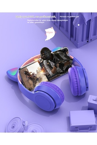 Novahub P47m Mavi Çocuk Kulaklık - Bluetooth Baş-kulak, Pratik Kullanım