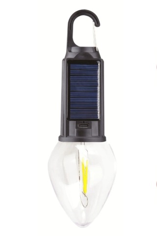 Solar Led Ampul Güneş Enerjili + Usb Şarjlı Bahçe Balkon Teras Kamp Karavan Aydınlatması Lambası 1