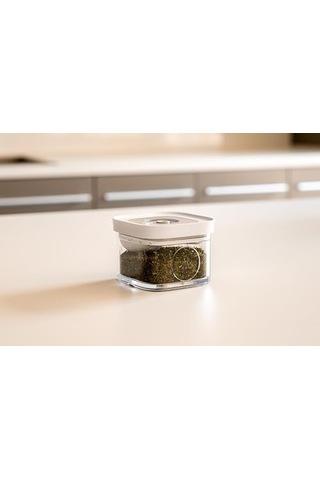 Fresh & Save Cube 4&apos Ü 1 Arada Aksesuar S, Ölçü Kaşıklı, Küp Saklama Kabı İçin, Boyut S/2s/3s/4s, Bpa İçermeyen Plastik, Beyaz Açık Bej