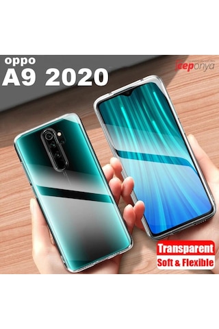 Oppo A9 2020 Seffaf Kaliteli Sararmaz Ince Esnek Silikon Kilif 409571196