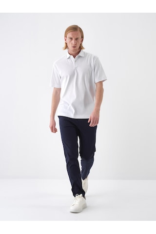 Xint Beyaz Pamuk Dokulu Regular Fit Tişört 502275