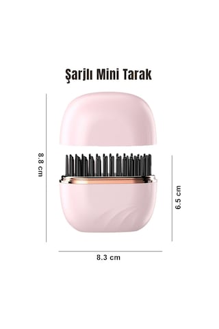 Negatif İyon Mini Kablosuz Taşınabilir Seramik Kaplama Düzleştirici Tarak
