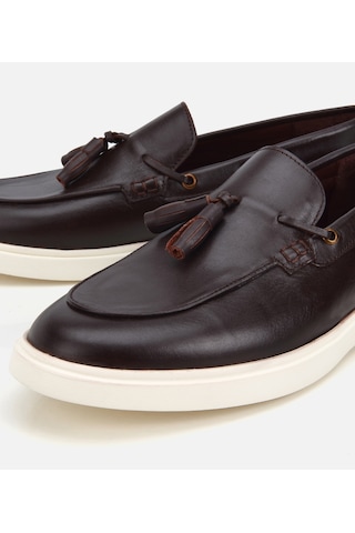 Hotiç Erkek Deri Kahverengi Püskül Detaylı Hafif Günlük Loafer 02ayh319450a480 02ayh319450a480